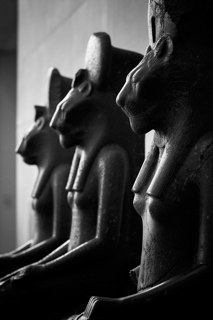 Granite Egyptian Sekhmet statues
