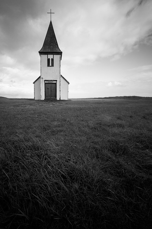 Lone church in Iceland