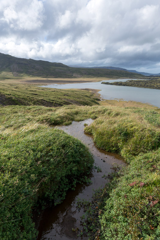 Stream beside Road 56 on the Snaefellsnes Peninsula of Iceland